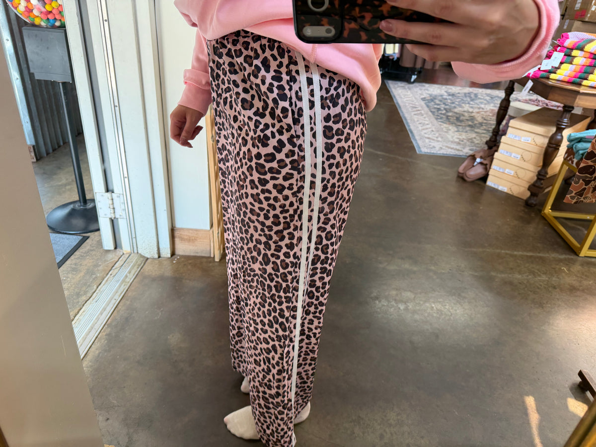 Pink Leopard Track Pant