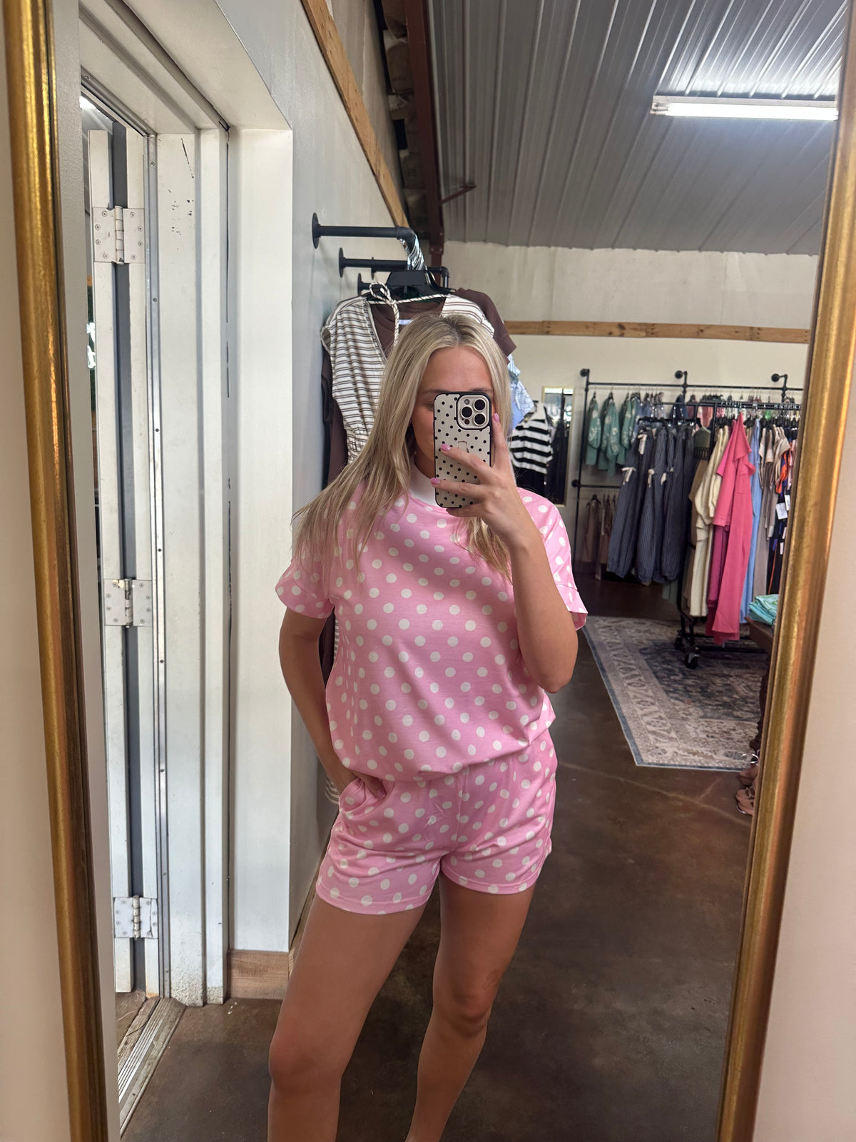 Poppy PolkaDot Short Set