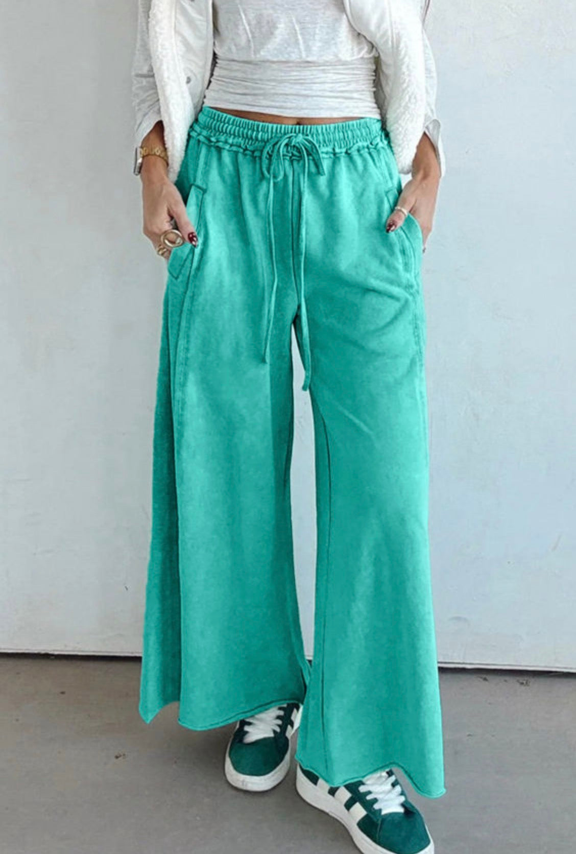 Seaside cropped wide leg pant