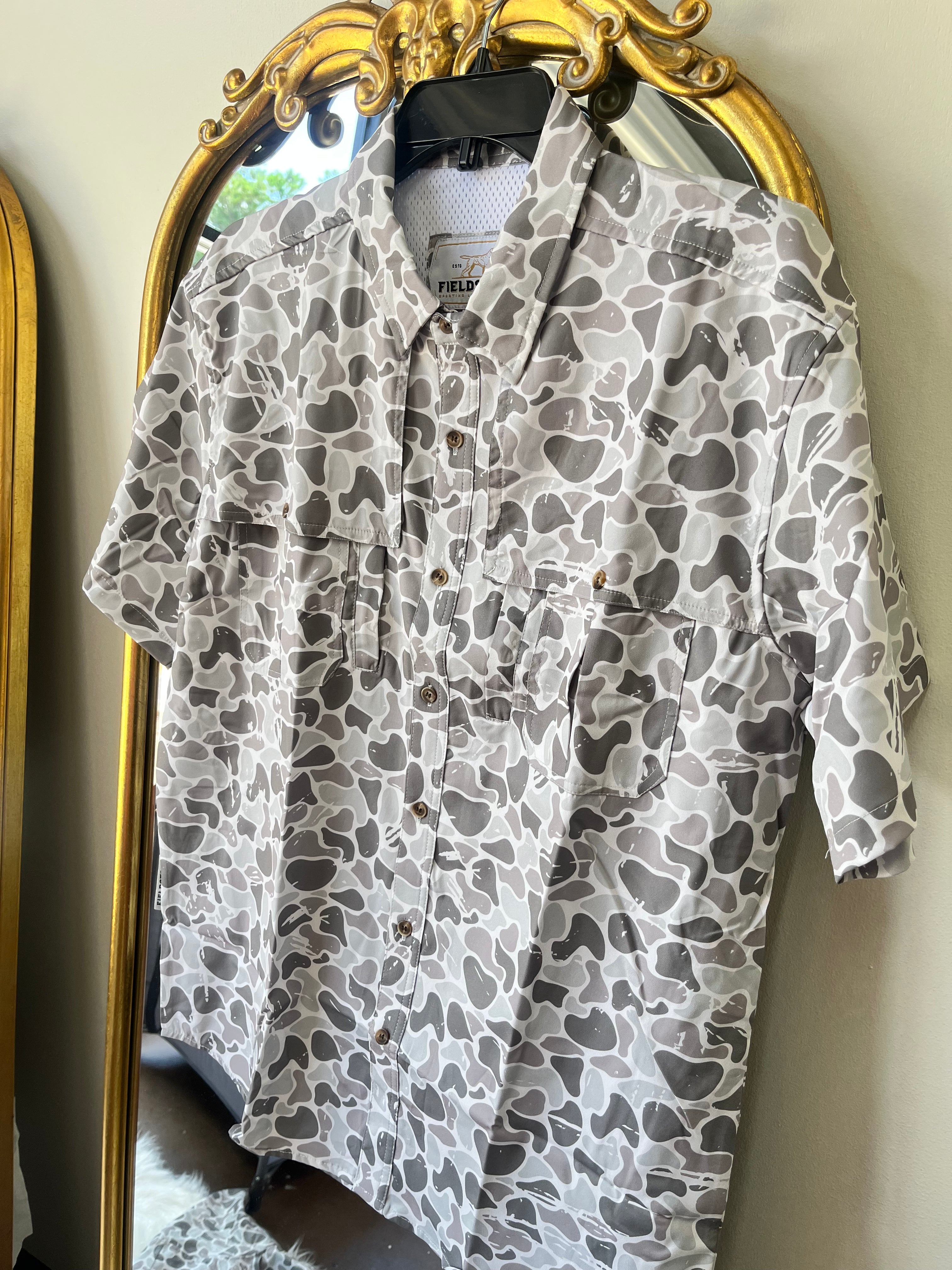 Marsh Camo Button Down