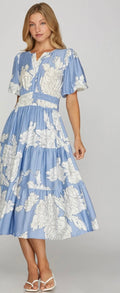 Blue Willow Maxi Dress