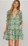 Green Medallion Midi
