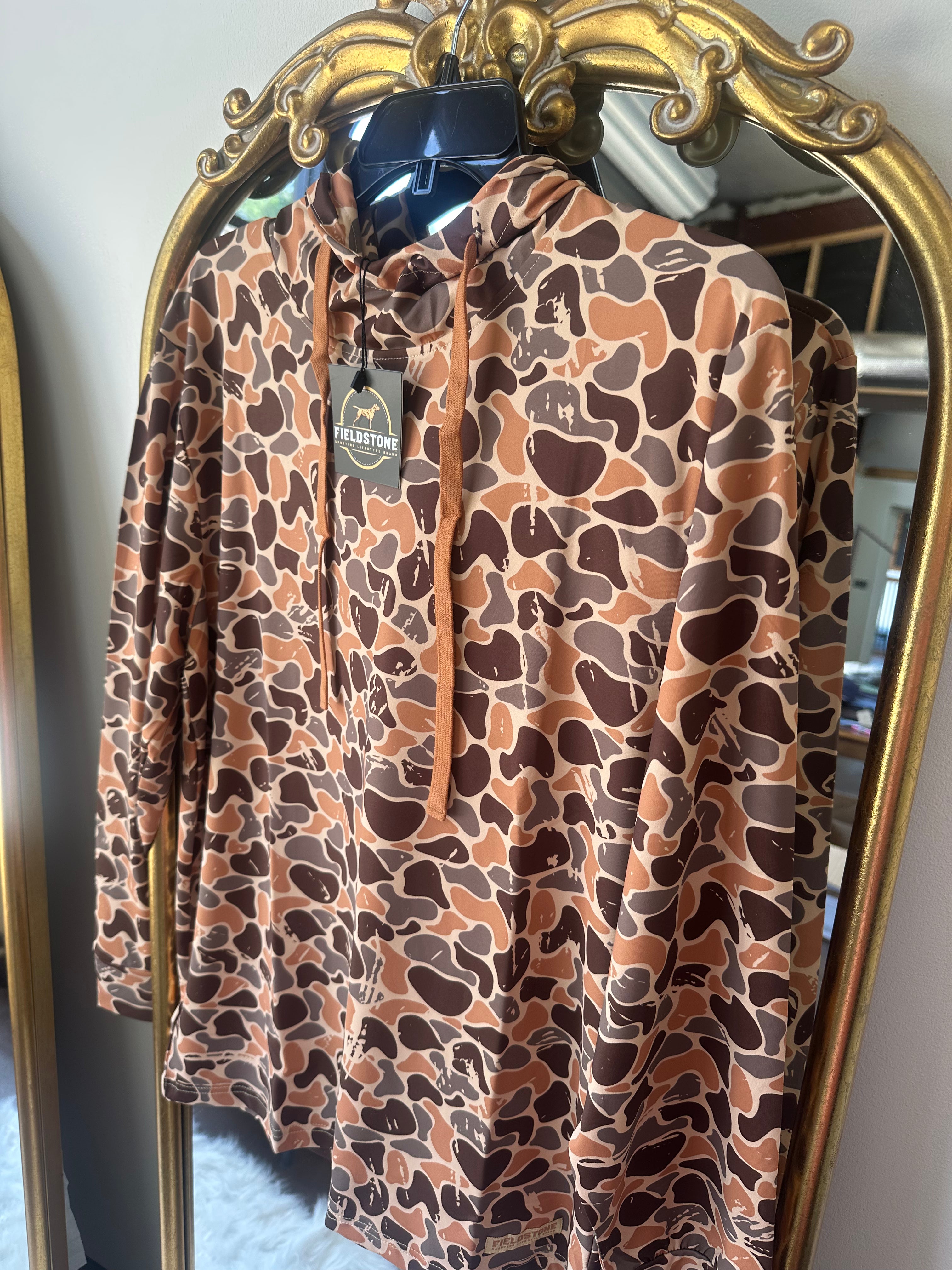 Fieldstone Woodlands Camo Light Weight Hoodie