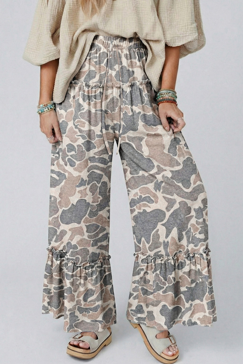 The Camo Cutie Ruffle Pants
