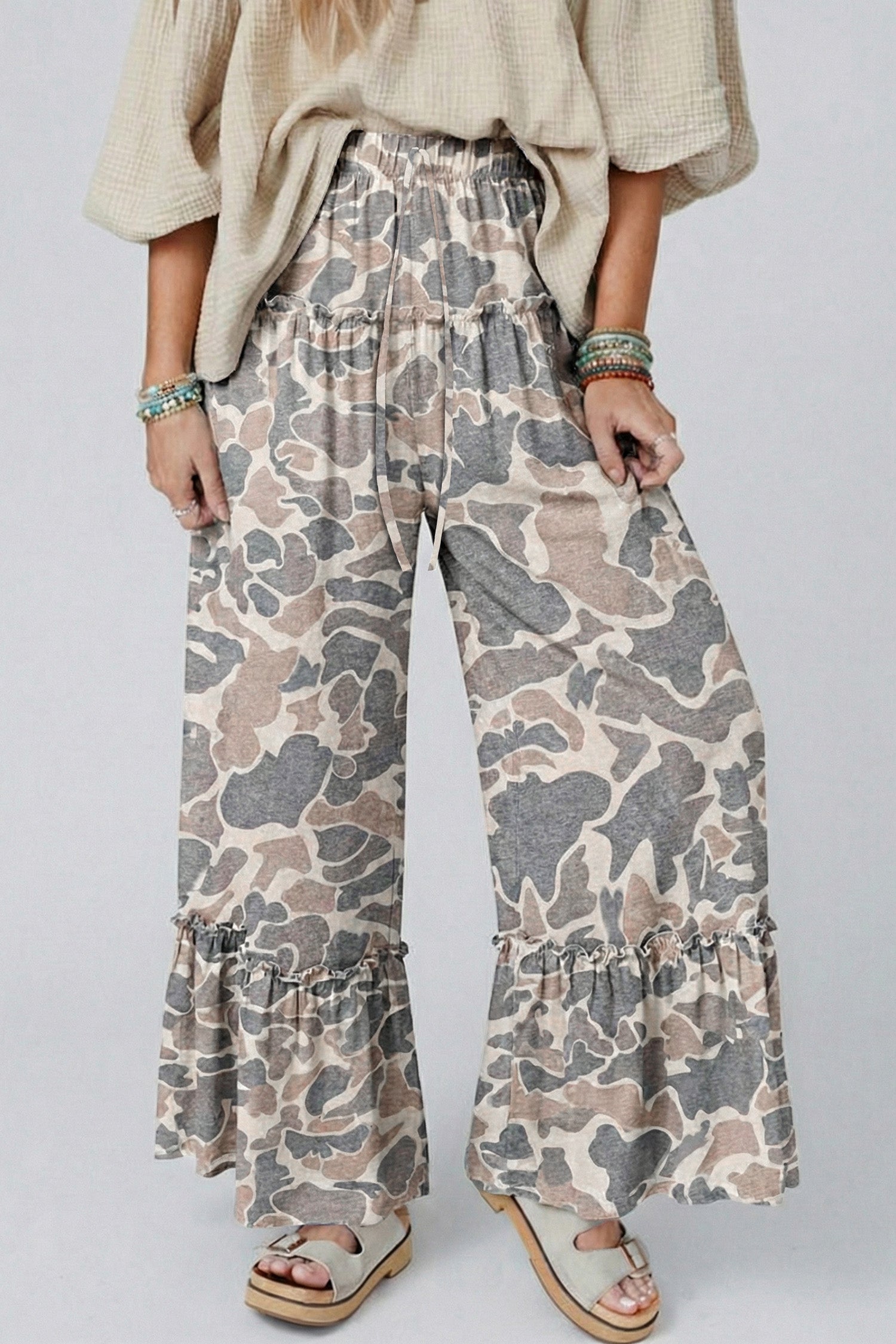The Camo Cutie Ruffle Pants