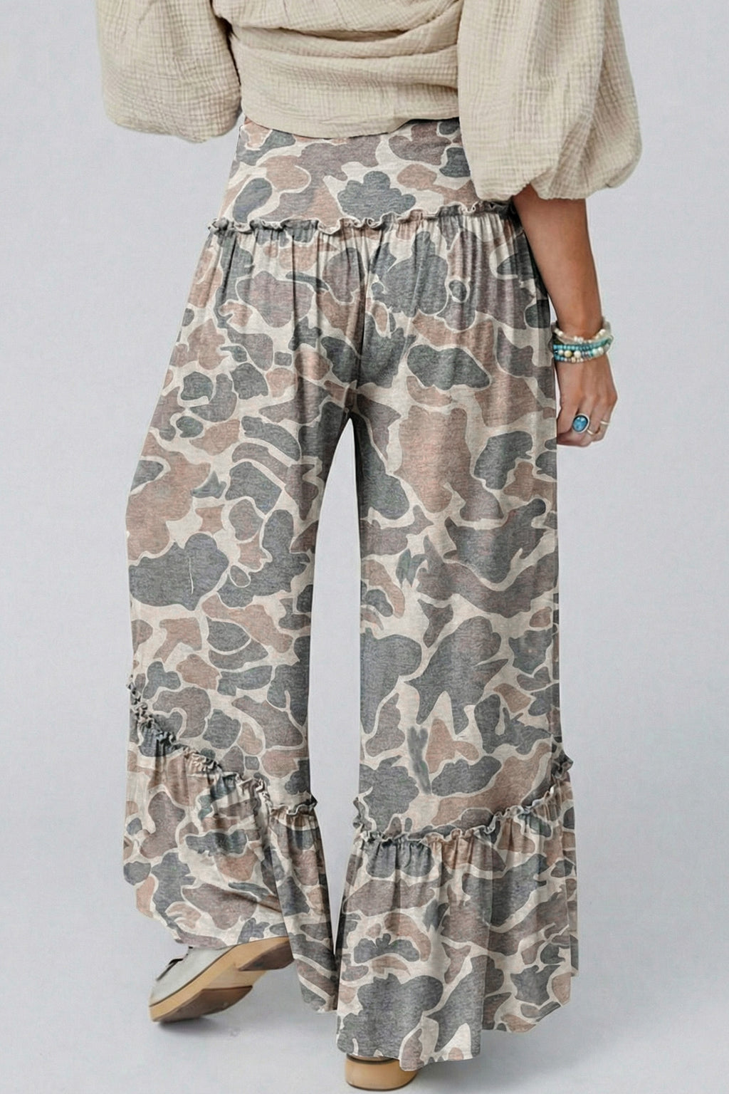 The Camo Cutie Ruffle Pants